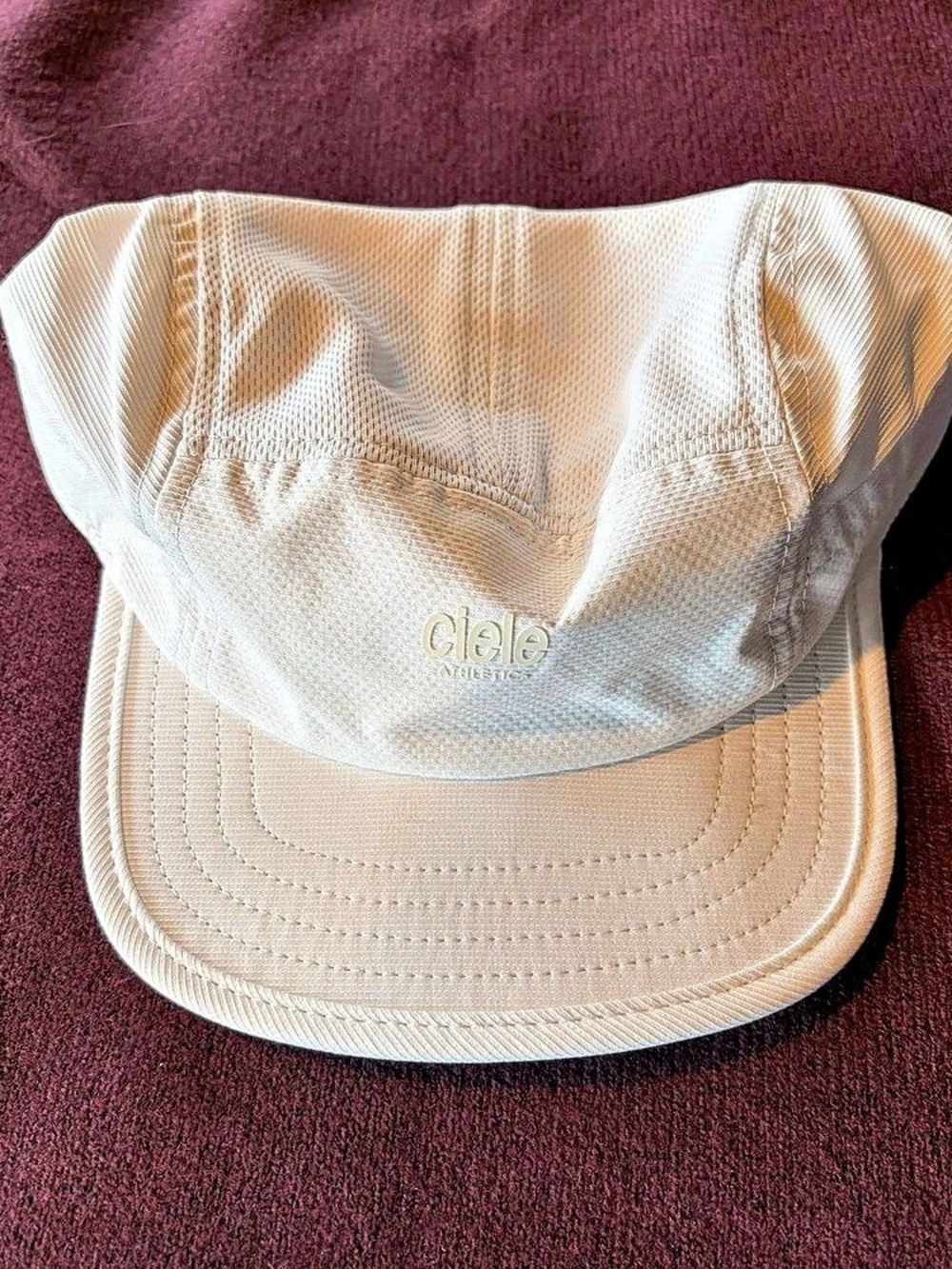 Ciele Athletics ALZCap 5-Panel Running Hat, White, Coolmatic, Adjustable, OS Cap